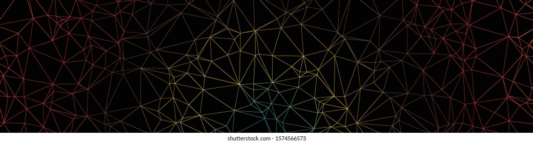 Color Abstract trianglify Generative Art background illustration