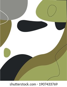 Color abstract vector background consisting of colored spots and lines