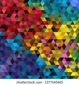 Color Abstract vector background. Triangular design. Layout for presentation.