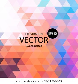 color abstract vector background. triangular design. presentation template