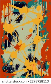 Color abstract vector grunge background