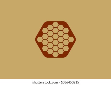 Color abstract vector honey background - vector illustration. pattern hexagons grey with structure of honeycomb and space to write your own text. Template with place for logo or business card