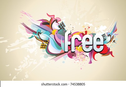 color abstract vector illustration