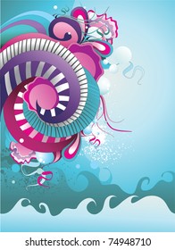 color abstract vector illustration