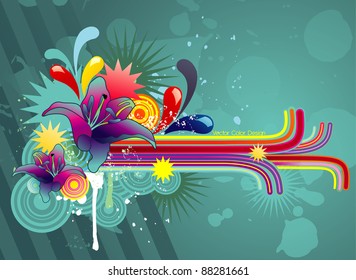 color abstract vector illustration