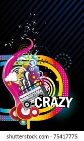 color abstract vector shapes illustration