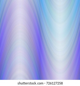 Color abstract wave background from thin curved stripes in blue tones - vector design