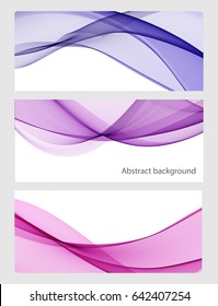Color abstract wave on a light background