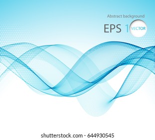 Color abstract wave on a light background