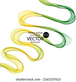 Color abstract wave. Vector background. Decor element.