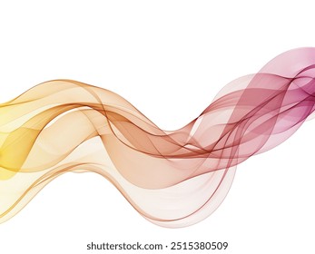 Onda abstracta de color. elemento de diseño de Vector.