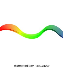 Color abstract wave. Vector illustration .
