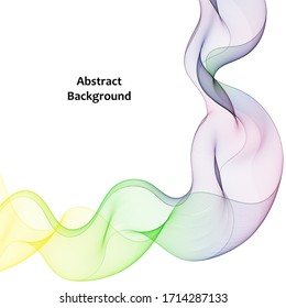 color abstract wave. vector template for advertising, brochure, banner and more