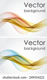 Color abstract wavy backgrounds