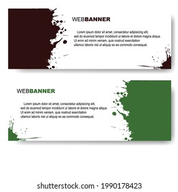 color abstract web banner logo