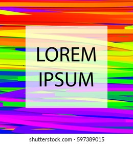 Color abstraction. Background of multi-colored stripes. Vector illustration.