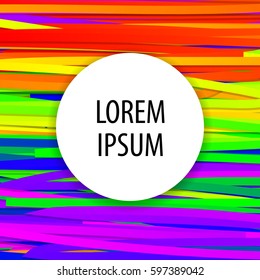 Color abstraction. Background of multi-colored stripes. Vector illustration.