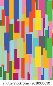 Color abstraction from rectangles. Can be used as a background.
