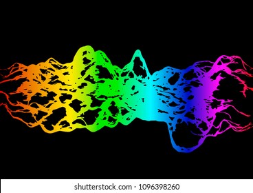 Color abstraction, reminds the tentacles, which stretch to something