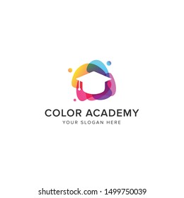 Color Academy Logo Vector Icon