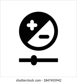 Color adjust icon. Simple vector graphics