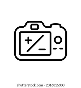 Color adjust mode icon, Line Vector graphics