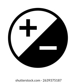 color adjustment icon on white background