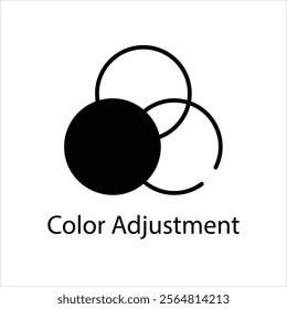 Color Adjustment Vector icon stock illustration