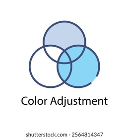 Color Adjustment Vector icon stock illustration