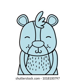 color adorable and smile bear wild animal