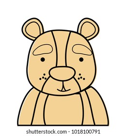 color adorable and surprised bear wild animal