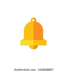 color Alarm alert message ring icon vector. color notification bell icon.white background. web design and mobile design.
