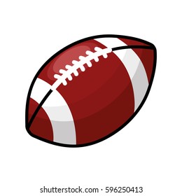 color american football and his ball icon