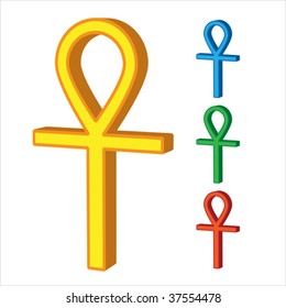 color ankh symbols