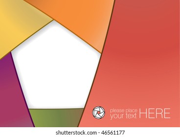 Color aperture background with space for text