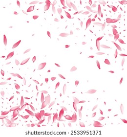 Color Apple Petal Vector White Background. Purple Fresh Sakura Petal Poster. Rose Petal Free Illustration. Romantic Lotus Petal Pattern.