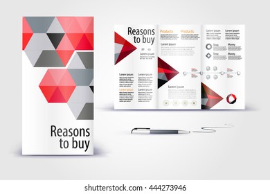 Color application booklet template design for corporate identity with statistics and infographics. Cover layout and infographics. Business stationery.