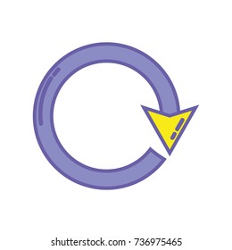 Color Arrow Circle Sign Loading Progress Stock Vector (Royalty Free ...