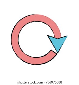 color arrow circle sign loading progress