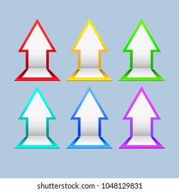 The color arrow set on the up direction