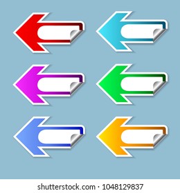The color arrow set on the left direction