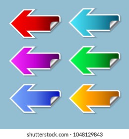 The color arrow set on the left direction