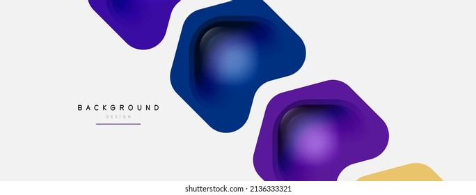Color arrow shapes on white backdrop. Minimal geometric abstract background. Vector illustration for wallpaper banner background or landing page