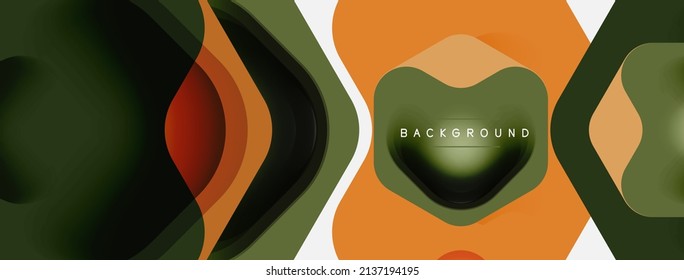 Color arrow shapes on white backdrop. Minimal geometric abstract background. Vector illustration for wallpaper banner background or landing page