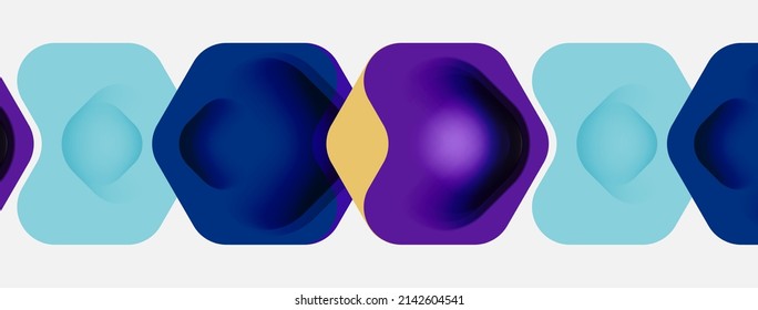 Color arrow shapes on white backdrop. Minimal geometric abstract background. Vector illustration for wallpaper banner background or landing page