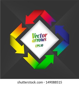 color arrows / abstract vector illustration eps 10
