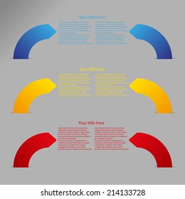 color arrows vector background