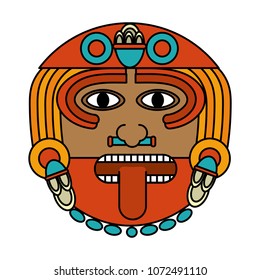 color aztec sun god culture symbol