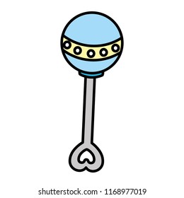 color baby rattle toy play object
