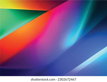 Diseño abstracto de fondo de color. Composición de gradiente fluido y líneas ilustración creativa para afiches, web, aterrizaje, página, portada, publicidad, saludo, tarjeta, promoción. Vector Eps 8.